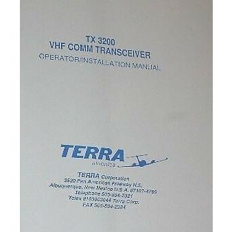 Terra TX3200 VHF Transceiver operation/installation manual TX3200 VHF XCVR