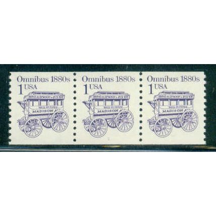 2225 1c Omnibus Fine MNH Dry Gum PNC 1/3 W0576