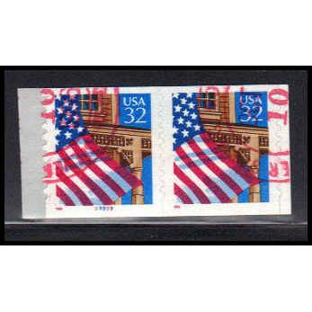 Used 2915A 32c U.S. Flag Over Porch Very Fine CNP Left 99999 10x10 PA1781