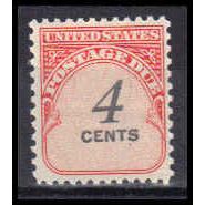 J92 4c Postage Due Fine MNH KA0402