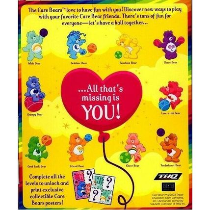 Care Bears: Let's Have a Ball! (CD, 2003) for Win/Mac - NEW CD in SLEEVE