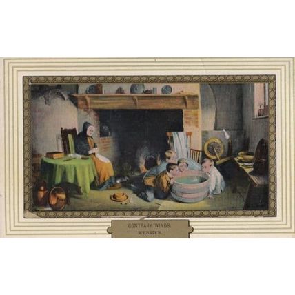 Contrary Winds Webster Antique Painting Postcard