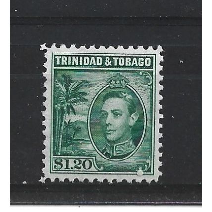 Trinidad&Tobago.SG255 $1.20 King George VI (Blue-Green).Mounted Mint.Oct23