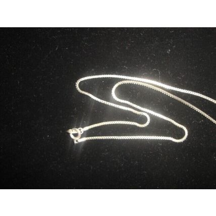 Simple encrusted silver colour bar pendant & necklace