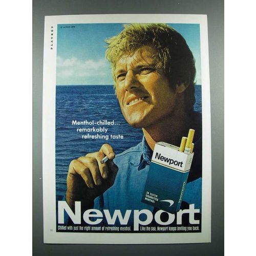 1970 Newport Cigarette Ad - Menthol-Chilled Taste