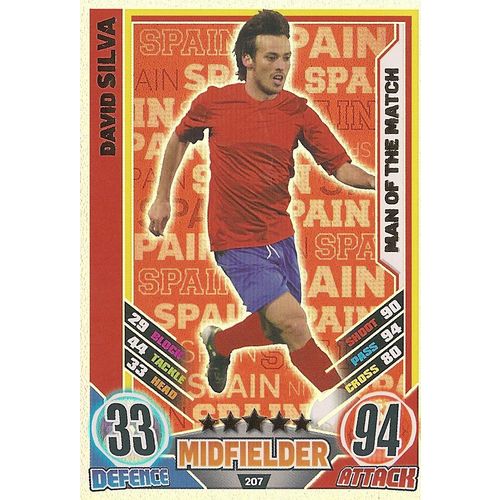 Match Attax - Euro 2012: MotM - Spain, Silva (David)