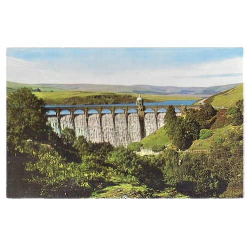 CRAIG GOCH DAM, ELAN VALLEY. , unused vintage postcard c.1960's (a) #
