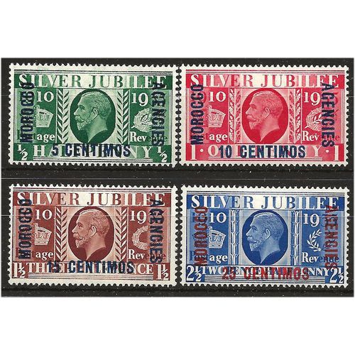 Morocco Agencies 1935 Silver Jubilee Set SG149-152 Mounted Mint . ..