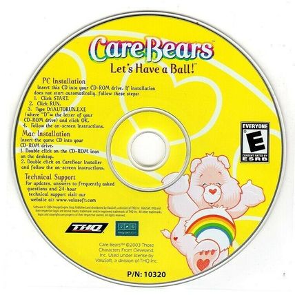 Care Bears: Let's Have a Ball! (CD, 2003) for Win/Mac - NEW CD in SLEEVE
