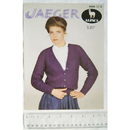 1983 Jaeger 5059 cardigan, alpaca