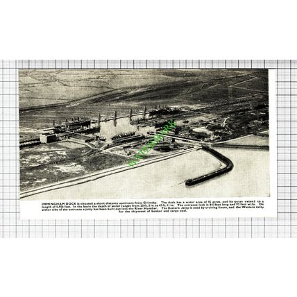 Immingham Dock - 1930s Cutting