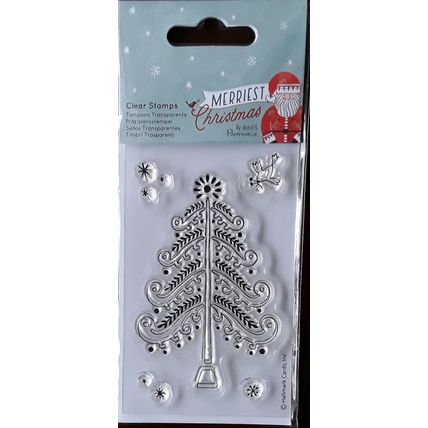 New. Silicon stamp set # Christmas tree