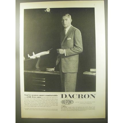 1956 Du Pont Dacron Advertisement - Suit by Lebow - You're neater