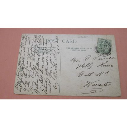1906 fr Wrench Postcard - Cathedral south Side - Lichfield, Staffordshire