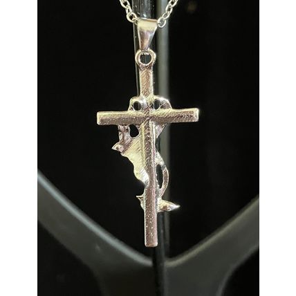 Necklace Butterflies on Cross Necklace #458