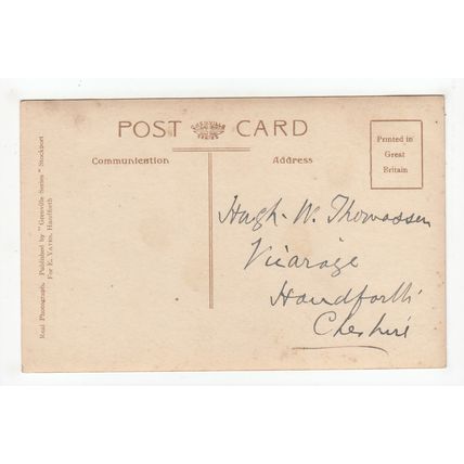 St Chad's Church Handforth Postcard RP Cheshire Grenville Series