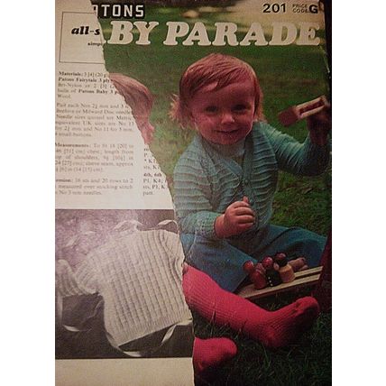 Patons Baby Parade #201 - 16 patterns to knit or crochet