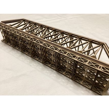 Single Track OO/OH Gauge Model Railway Box Girder Bridge 400mm Highly Detailed