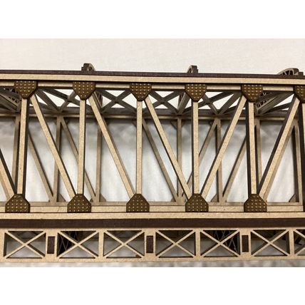 Single Track OO/OH Gauge Model Railway Box Girder Bridge 400mm Highly Detailed