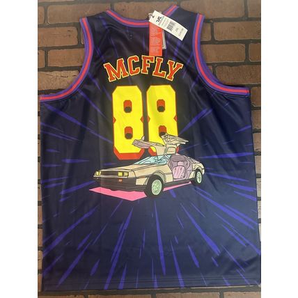 BACK TO THE FUTURE Marty McFly Headgear Classics Basketball Jersey~Never Worn2XL