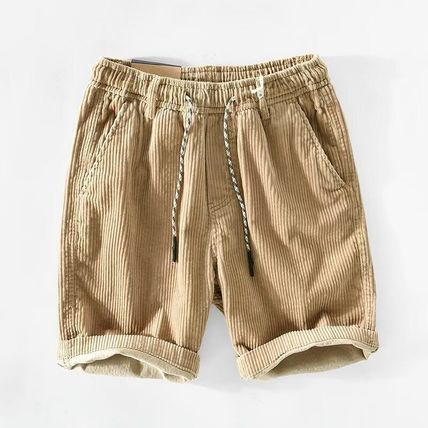Spring/Summer Men's Casual Loose Cotton Corduroy Casual Shorts Five Pants