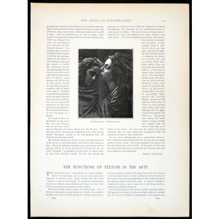 KISS OF PEACE 1893 Mary Cameron VICTORIAN PRINT