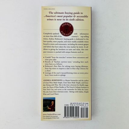 Andrea Robinson's 2008 Wine Buying Guide for Everyone Book