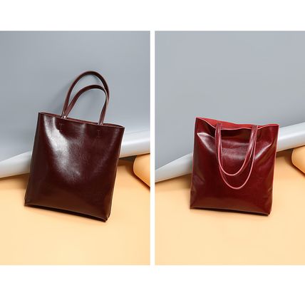 Women Genuine Leather Large Work Tote Bag Womens Travel Shoulder Bag Purple