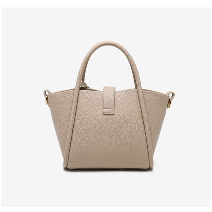 Genuine Leather Women's Top-handle Bags White