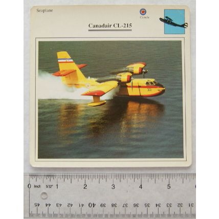 Canadair CL-215 - Canada - Seaplane - Collectors Club Card