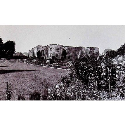 Chirk Castle, Oswestry, Wales, RP? Postcard