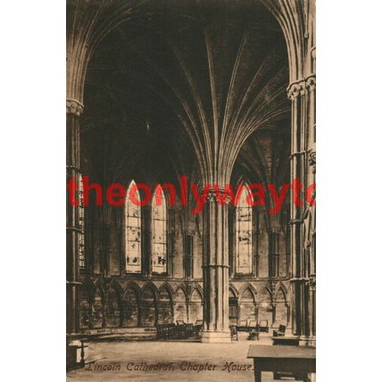 Lincoln Cathedral, Chapter House, Frith Postcard, 1900/10s