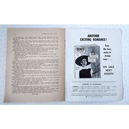 Glimpse Of The Stars (Secrets Story Library No. 52 - DC Thomson pocketbook 1970)