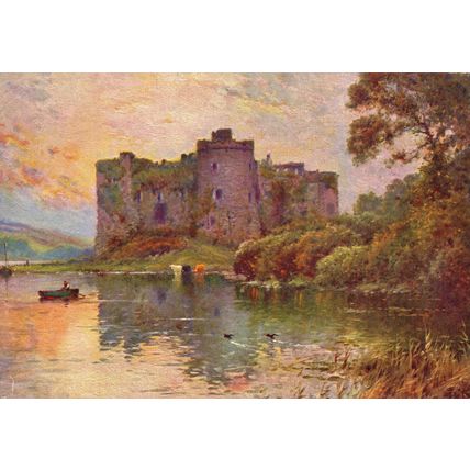 Art postcard Carew Castle, Pembrokeshire, Wales. Unposted