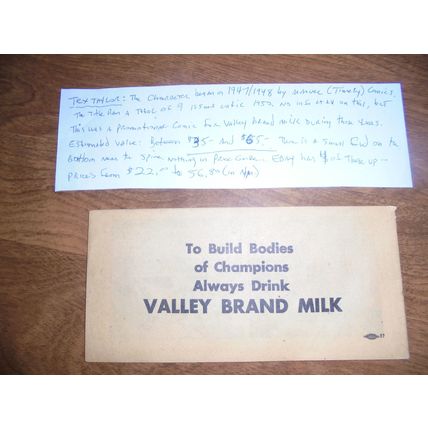 VERY RARE 1940's LOT OF TWO Valley Bread PROMOTIONAL Comics!! $75.00 Shipped!!!