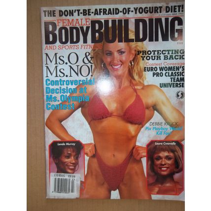 Female Body Building Magazine #44 1995 Debbie Kruck Laura Creavalle Lenda Murray