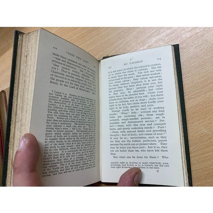 1920 JOHN RUSKIN "UNTO THIS LAST" POLITICAL ECONOMY ESSAYS ANTIQUE HB BOOK (P3)