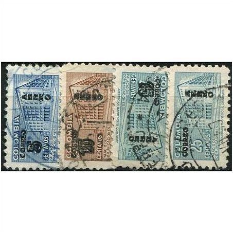 1953 Michel 652/655 - #2 fine used (o)