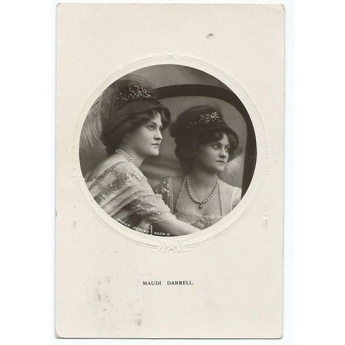 actress maudi darrell philco postcard posted 1911