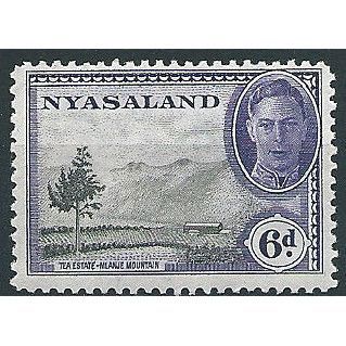 Nyasaland 1945 SG150 6d Black & Violet Mounted Mint .....