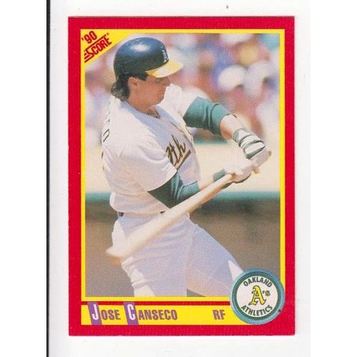 1990 Score Jose Canseco baseball card #375 – Athletics