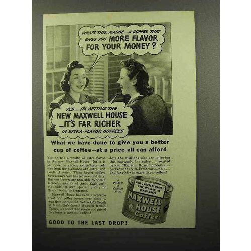 1941 Maxwell House Coffee Ad - Price All Can Afford