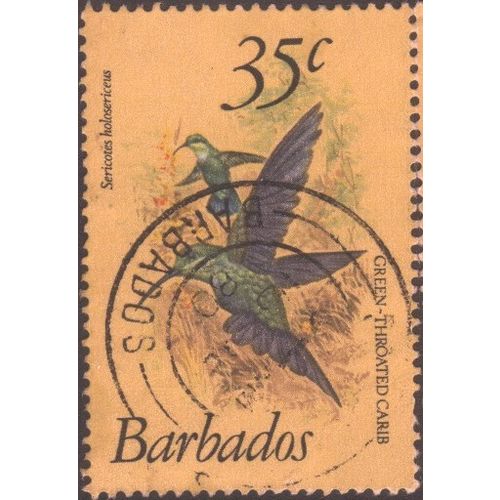 Barbados 1979 - SG631 - 35c multi - Green Throated Carib - used
