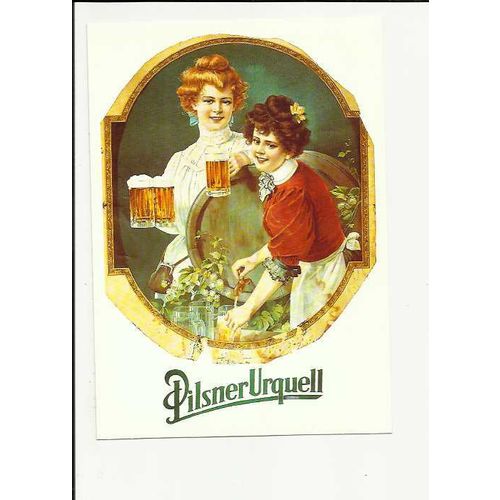 Advertising PILSNER URQUELL Postcard by Kincl & Hauner (1023)