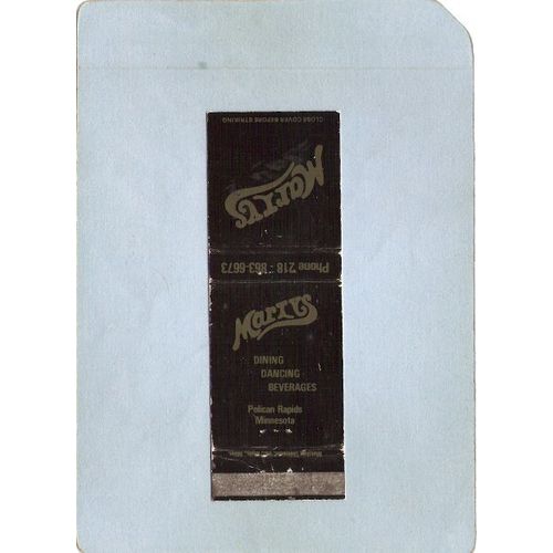 MN Pelican Rapids Matchcover Marlys Dining state_box5~104