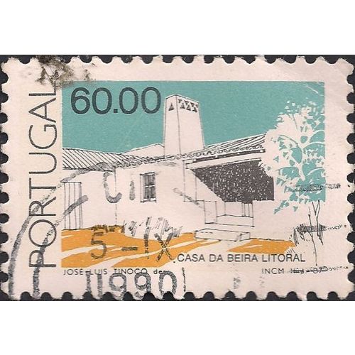 PORTUGAL, Casa da Beira Litoral, blue 1987, 60 Esc, #3
