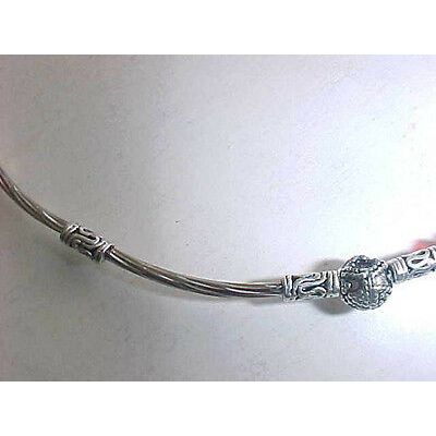 Red Glass Choker Bead Necklace Silver Tube Bead RED Glass One Size Fits All
