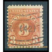 Used J82 3c Postage Due Average WA1342