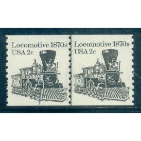 1897A 2c Locomotive Fine MNH Dry Gum CNP Left 3 W0456
