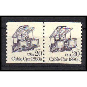 2263 20c Cable Car Fine MNH Dry Gum CNP Left 1 PA0989